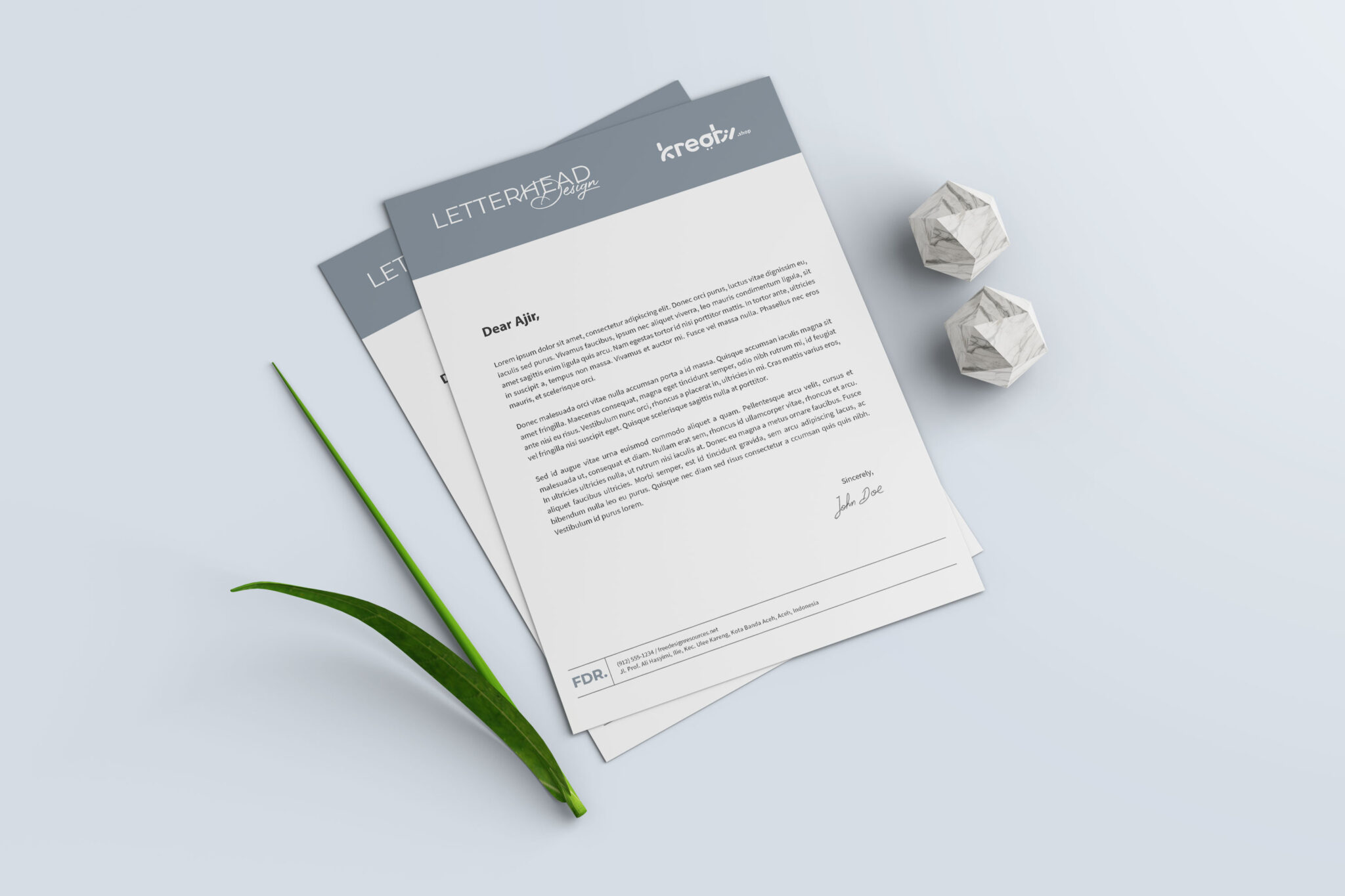 Professional A4 Letterheads for custom business correspondence and branding