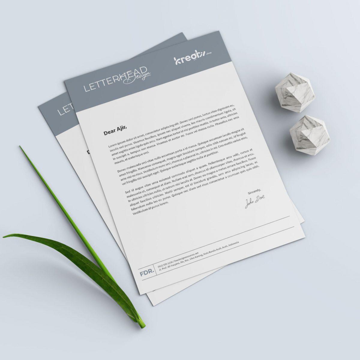 Professional A4 Letterheads for custom business correspondence and branding
