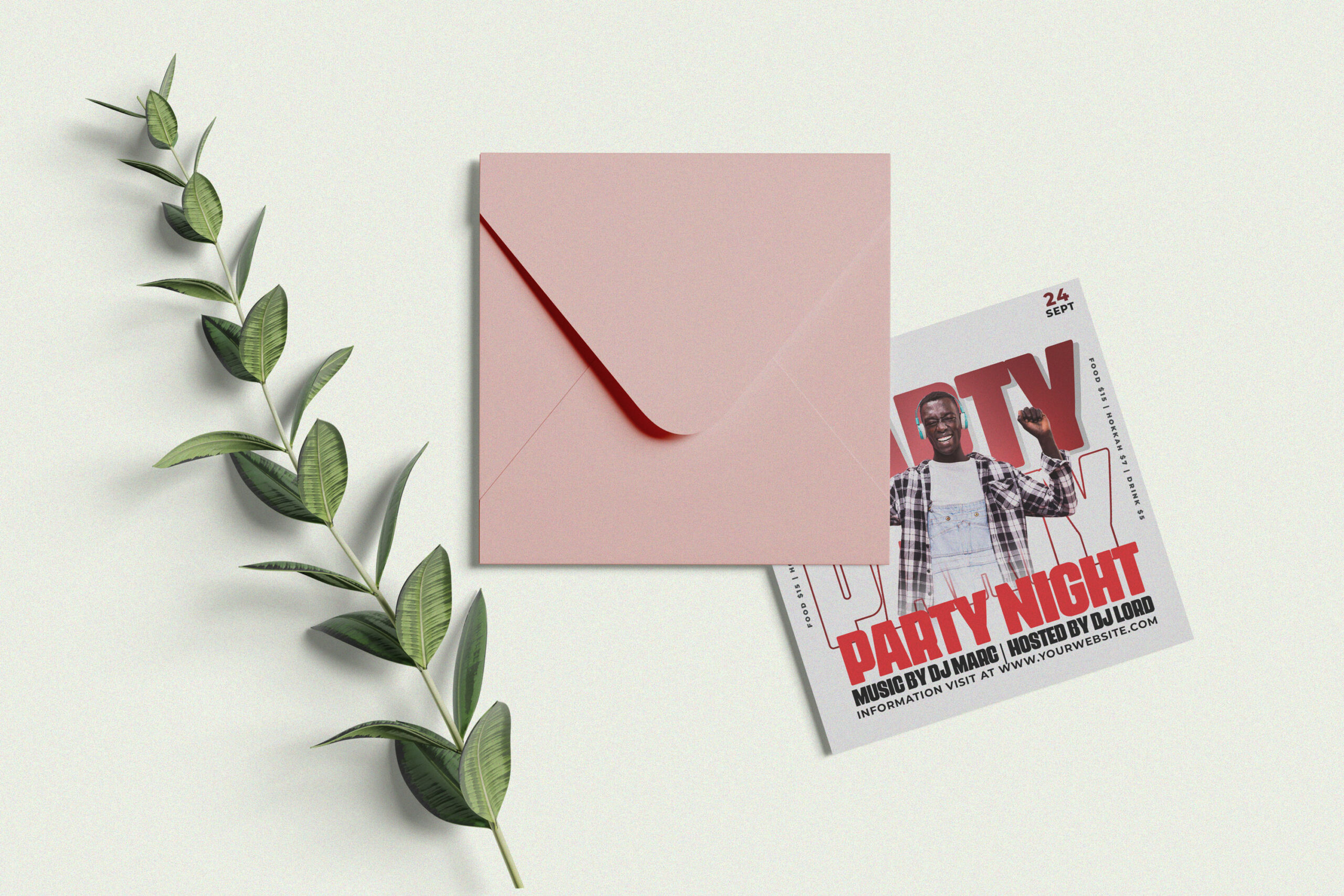Carte de fête Party card
